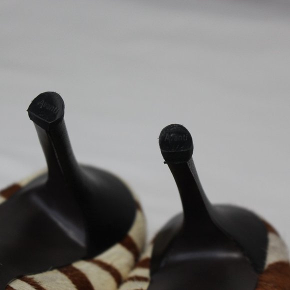 Aldo Ariane Brown & Cream Zebra Print Stilettos Size 35 Euro - Picture 10 of 11